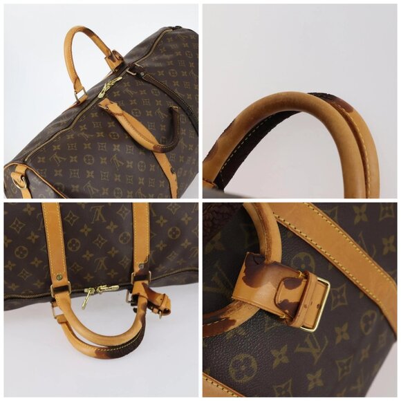 LOUIS VUITTON Monogram Keepall Bandouliere 55 Boston Bag M41414 LV Auth gh898 - Picture 16 of 16